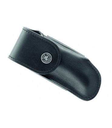 Etui en cuir noir horizontal Salers 12/13 cm