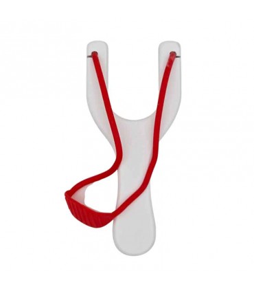 Lance pierre en bois | blanc croix templiers