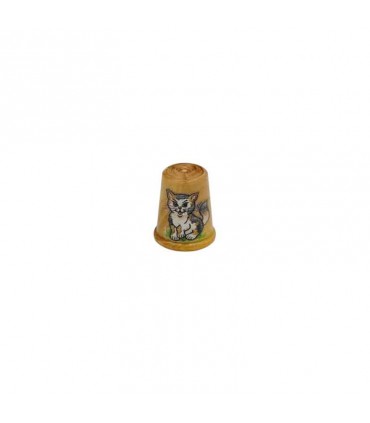 Dé à coudre de collection chat