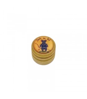 Boîte à dents de lait 34 mm en bois – Petite Souris bleue – fermeture à vis