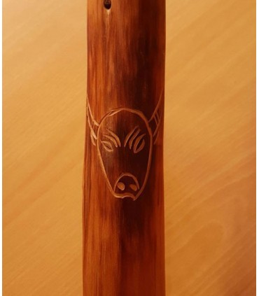 Boufadou en bois gravure Vache