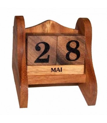 Calendrier en bois perpétuel
