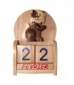 Calendrier en bois Chat