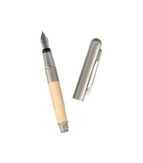 Mini stylo plume en bois de hêtre