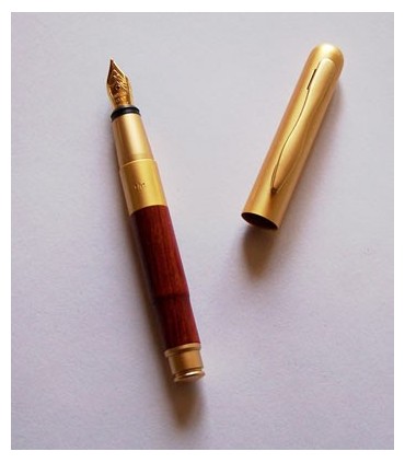 Mini stylo plume en bois de rose