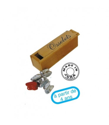 Coffret Jeu d' Osselets fabriqué dans le Jura